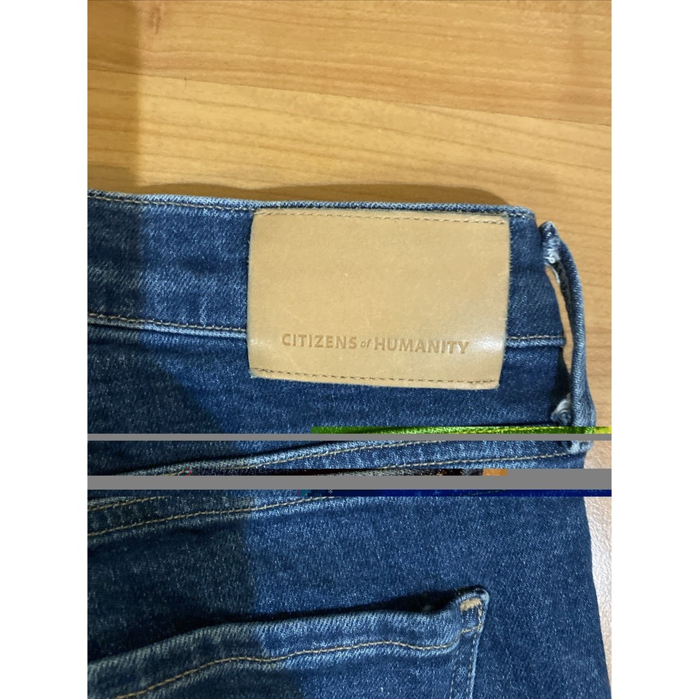 Citizens of Humanity Ella Slim Cropped Jeans Dark Wash Blue Women's Size 27 - Picture 8 of 13